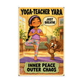 Yoga-Teacher Yara Poster by Brain Rot Bunch, 8 x 12 inch size