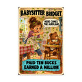 Babysitter Bridget Poster by Brain Rot Bunch, 8 x 12 inch size