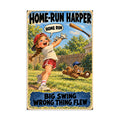 Home-Run Harper Poster by Brain Rot Bunch, 8 x 12 inch size