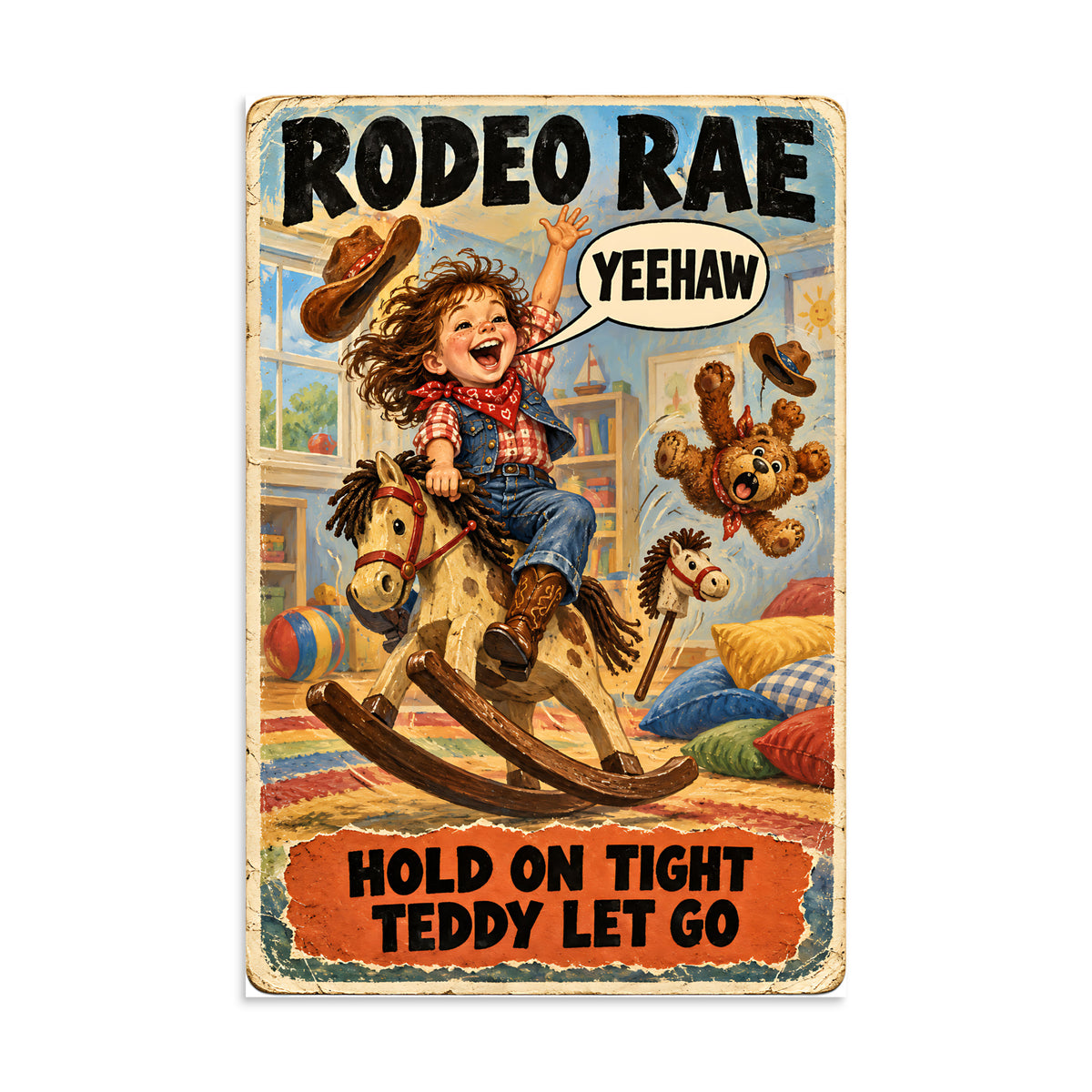 Rodeo Rae Poster by Brain Rot Bunch, 8 x 12 inch size