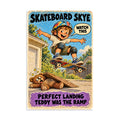 Skateboard Skye Poster by Brain Rot Bunch, 8 x 12 inch size