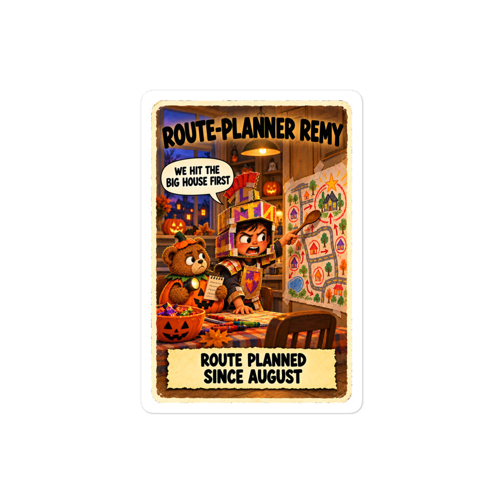 Route-Planner Remy Sticker by Brain Rot Bunch, 4 inch size