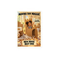 Moving-Day Maggie Sticker by Brain Rot Bunch, 4 inch size