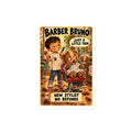 Barber Bruno Sticker by Brain Rot Bunch, 4 inch size