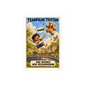 Trampoline Tristan Sticker by Brain Rot Bunch, 4 inch size
