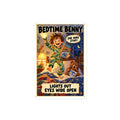 Bedtime Benny Sticker by Brain Rot Bunch, 4 inch size