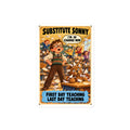 Substitute Sonny Sticker by Brain Rot Bunch, 4 inch size