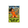 Soccer-Star Sofia Sticker by Brain Rot Bunch, 4 inch size