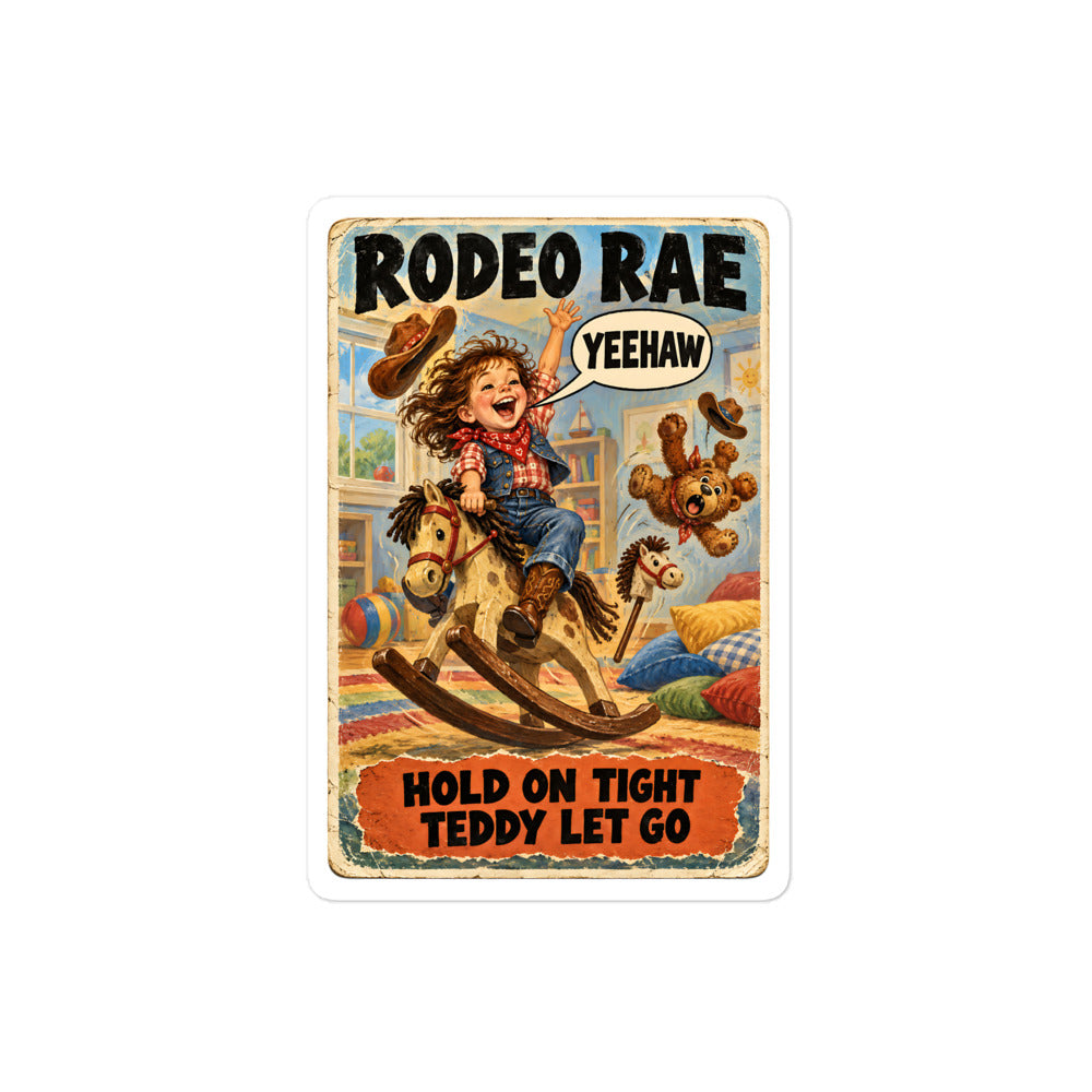 Rodeo Rae Sticker by Brain Rot Bunch, 4 inch size