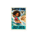 Surfer Zuri Sticker by Brain Rot Bunch, 4 inch size