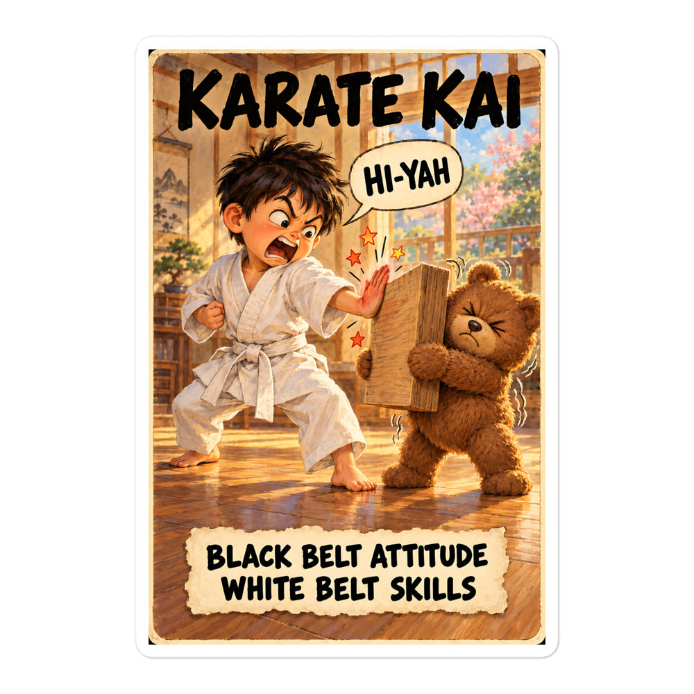 Karate Kai Sticker by Brain Rot Bunch, 5.5 inch size