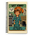 Vet Vinny Spiral Notebook by Brain Rot Bunch, front cover