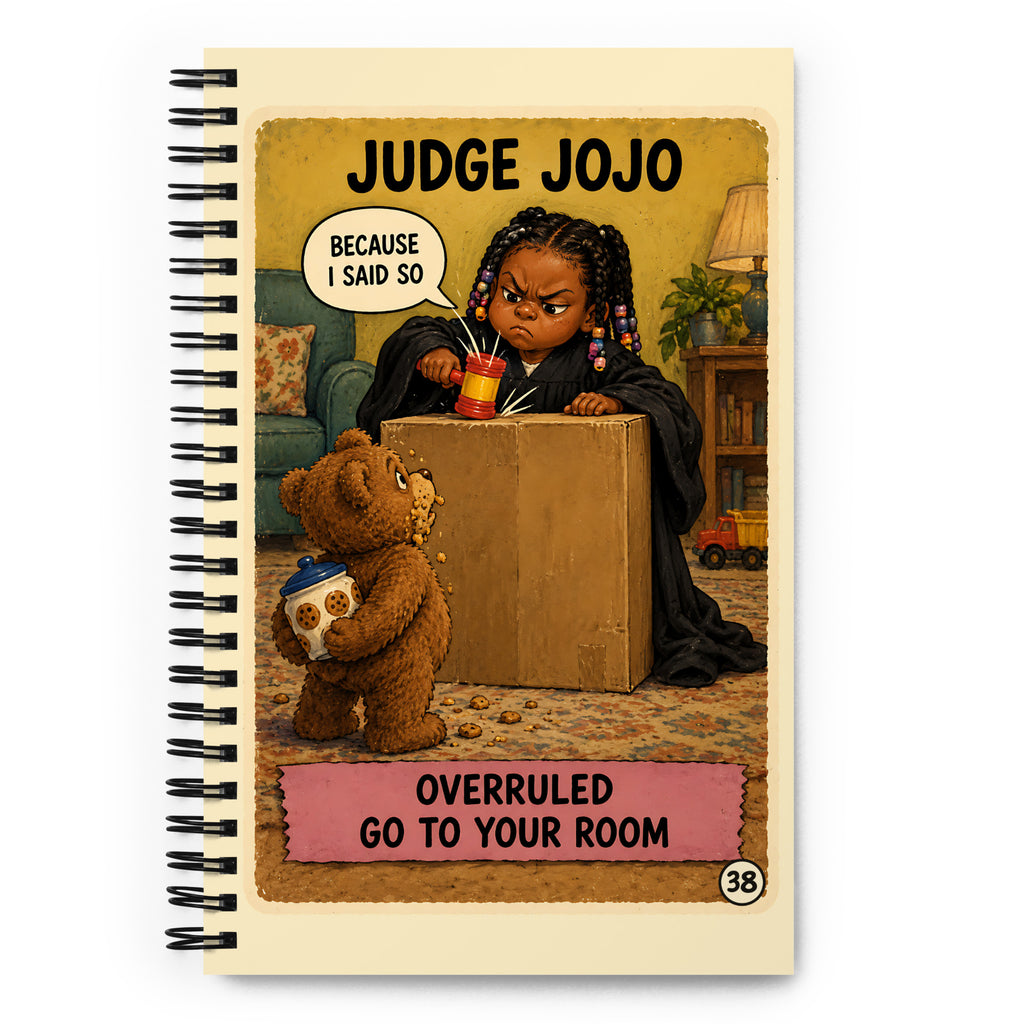 Judge Jojo Spiral Notebook by Brain Rot Bunch, front cover