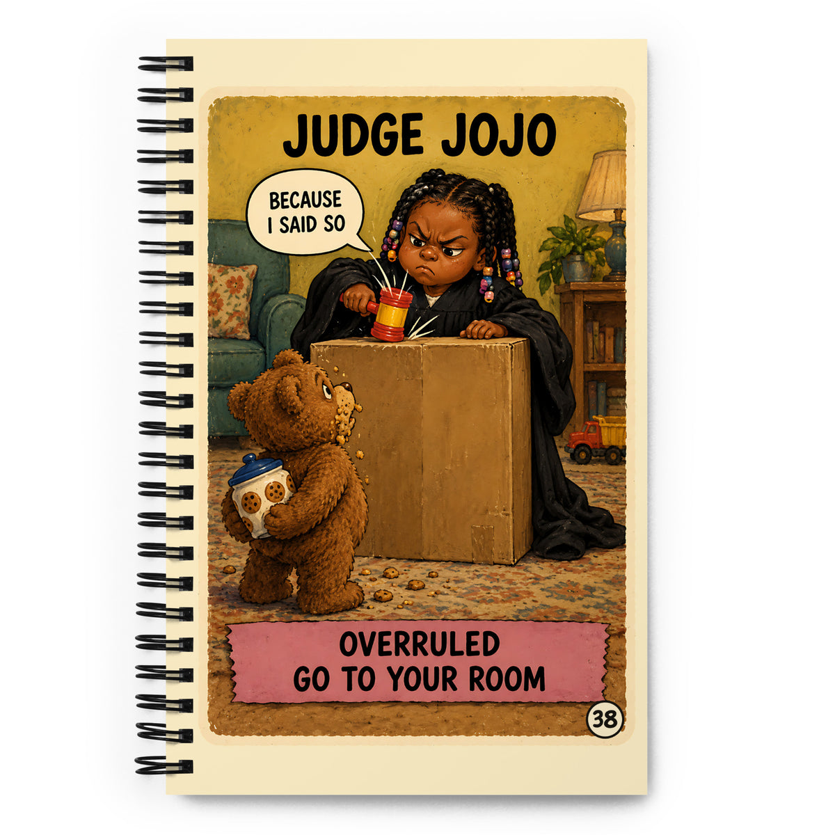 Judge Jojo Spiral Notebook by Brain Rot Bunch, front cover