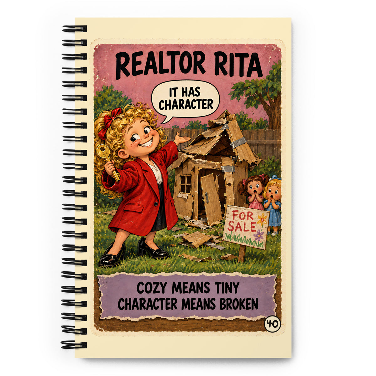 Realtor Rita Spiral Notebook by Brain Rot Bunch, front cover