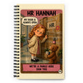 HR Hannah Spiral Notebook by Brain Rot Bunch, front cover