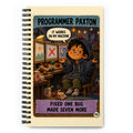 Programmer Paxton Spiral Notebook by Brain Rot Bunch, front cover