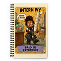 Intern Ivy Spiral Notebook by Brain Rot Bunch, front cover
