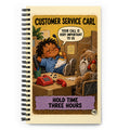 Customer Service Carl Spiral Notebook by Brain Rot Bunch, front cover