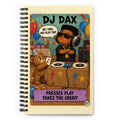 DJ Dax Spiral Notebook by Brain Rot Bunch, front cover