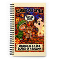 Scaredy-Cat Skyler Spiral Notebook by Brain Rot Bunch, front cover