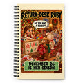 Return-Desk Ruby Spiral Notebook by Brain Rot Bunch, front cover