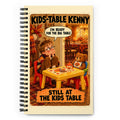 Kids-Table Kenny Spiral Notebook by Brain Rot Bunch, front cover