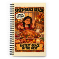 Speed-Grace Gracie Spiral Notebook by Brain Rot Bunch, front cover