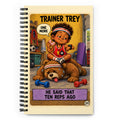Trainer Trey Spiral Notebook by Brain Rot Bunch, front cover