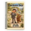 Ring-Bearer Rocco Spiral Notebook by Brain Rot Bunch, front cover