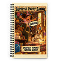 Surprise-Party Sammy Spiral Notebook by Brain Rot Bunch, front cover