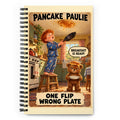 Pancake Paulie Spiral Notebook by Brain Rot Bunch, front cover