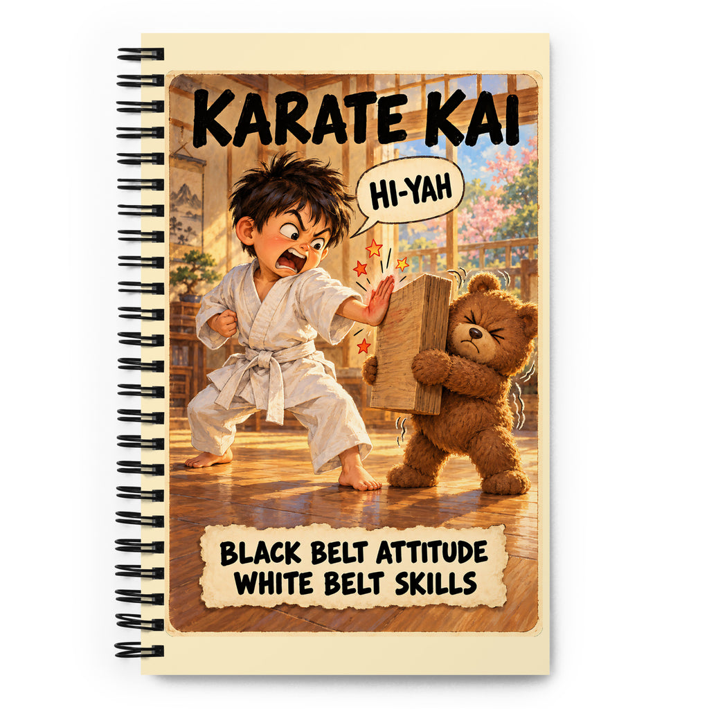 Karate Kai Spiral Notebook by Brain Rot Bunch, front cover