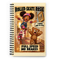 Roller-Skate Rosie Spiral Notebook by Brain Rot Bunch, front cover