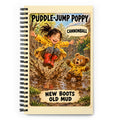 Puddle-Jump Poppy Spiral Notebook by Brain Rot Bunch, front cover