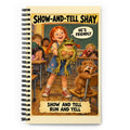 Show-and-Tell Shay Spiral Notebook by Brain Rot Bunch, front cover