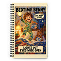 Bedtime Benny Spiral Notebook by Brain Rot Bunch, front cover