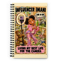 Influencer Imani Spiral Notebook by Brain Rot Bunch, front cover