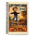 Life-Coach Logan Spiral Notebook by Brain Rot Bunch, front cover
