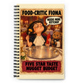 Food-Critic Fiona Spiral Notebook by Brain Rot Bunch, front cover