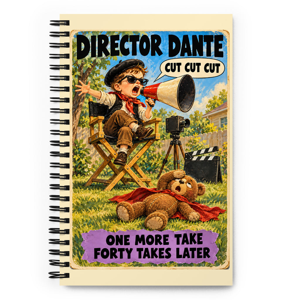 Director Dante Spiral Notebook by Brain Rot Bunch, front cover