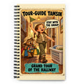 Tour-Guide Tamsin Spiral Notebook by Brain Rot Bunch, front cover