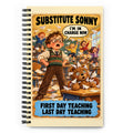 Substitute Sonny Spiral Notebook by Brain Rot Bunch, front cover