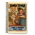 DMV Dina Spiral Notebook by Brain Rot Bunch, front cover