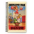 Cheerleader Chloe Spiral Notebook by Brain Rot Bunch, front cover