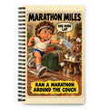 Marathon Miles Spiral Notebook by Brain Rot Bunch, front cover
