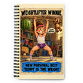 Weightlifter Winnie Spiral Notebook by Brain Rot Bunch, front cover