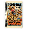Rodeo Rae Spiral Notebook by Brain Rot Bunch, front cover