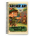 Archer Ari Spiral Notebook by Brain Rot Bunch, front cover