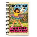 Hula-Hoop Hana Spiral Notebook by Brain Rot Bunch, front cover
